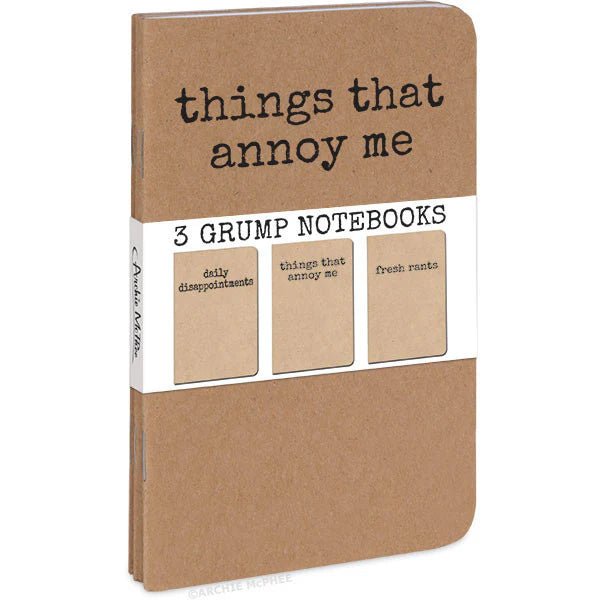 Grump Notebooks Jokes & Novelty Accoutrements  Paper Skyscraper Gift Shop Charlotte