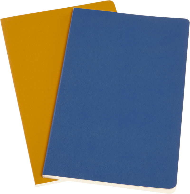 Ruled | Blue/Amber Yellow | Large Volant Journals - Set of 2 BOOK Moleskin  Paper Skyscraper Gift Shop Charlotte