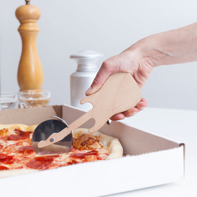 Guitar Pizza Cutter Kitchen Kikkerland  Paper Skyscraper Gift Shop Charlotte