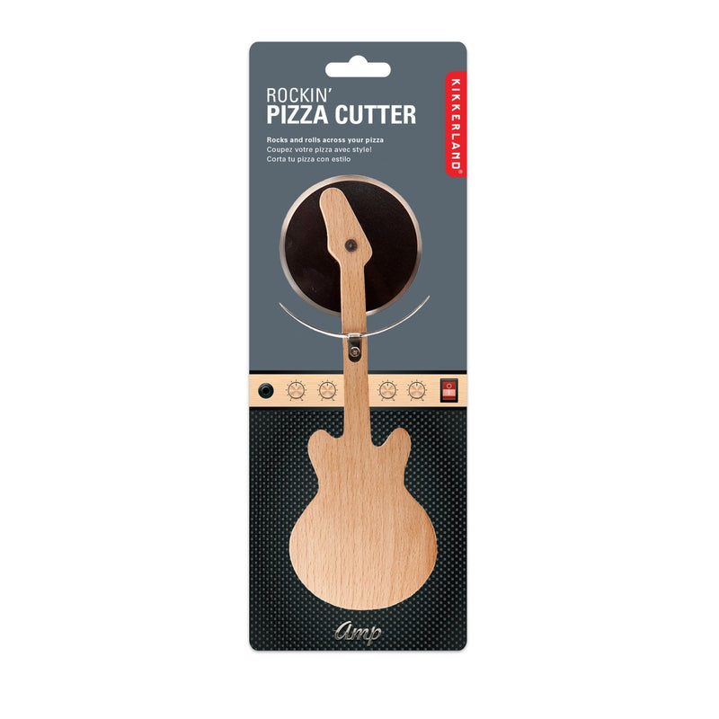 Guitar Pizza Cutter Kitchen Kikkerland  Paper Skyscraper Gift Shop Charlotte