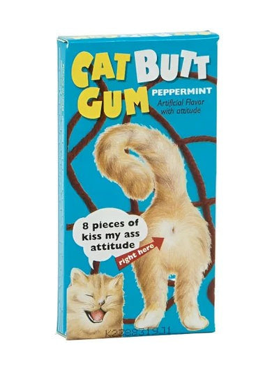 Gum - Cat Butt Gum Blue Q  Paper Skyscraper Gift Shop Charlotte