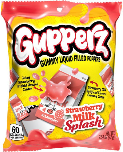 Gupperz Strawberry Milk Splash Food - Chocolates & Candy Grandpa Joe's  Paper Skyscraper Gift Shop Charlotte