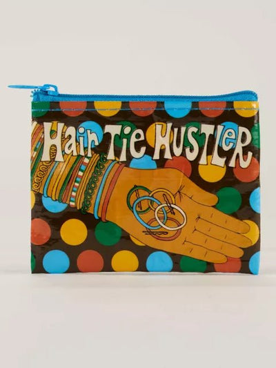 Hair Tie Hustler | Coin Purse Coin Purses Blue Q  Paper Skyscraper Gift Shop Charlotte