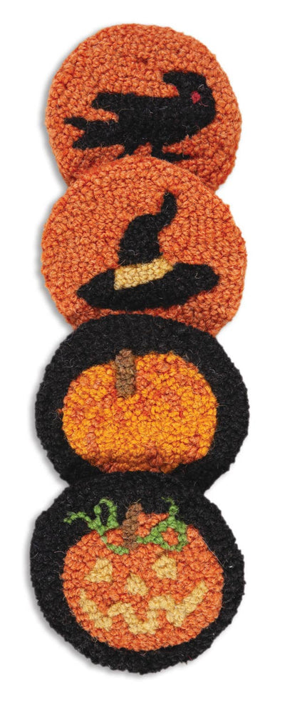 Halloween Hooked Wool Table Coaster Coasters Chandler 4 Corners  Paper Skyscraper Gift Shop Charlotte