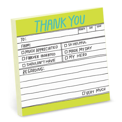 Hand-Lettered Thank You Sticky Notes Cards Knock Knock  Paper Skyscraper Gift Shop Charlotte