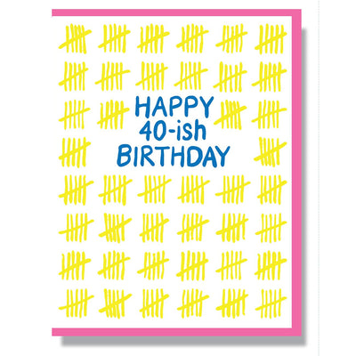 Happy 40-ish Birthday Cards Smitten Kitten  Paper Skyscraper Gift Shop Charlotte