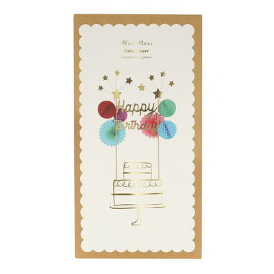 Happy Birthday Cake Topper Stationery Meri Meri  Paper Skyscraper Gift Shop Charlotte