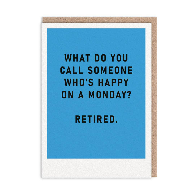 Happy Monday Retirement Card  Ohh Deer  Paper Skyscraper Gift Shop Charlotte