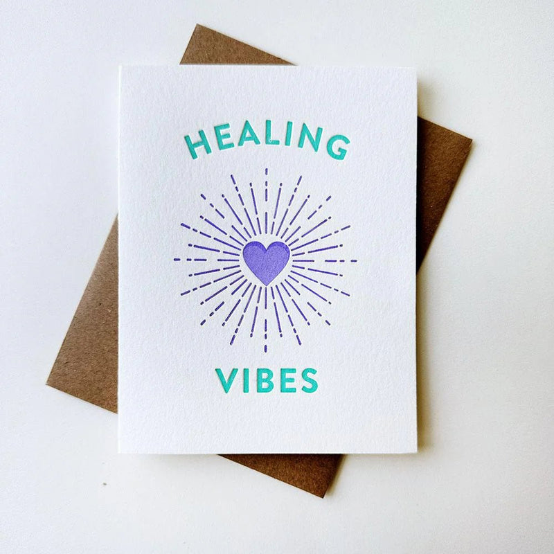 Healing Vibes Card Cards Steel Petal Press  Paper Skyscraper Gift Shop Charlotte