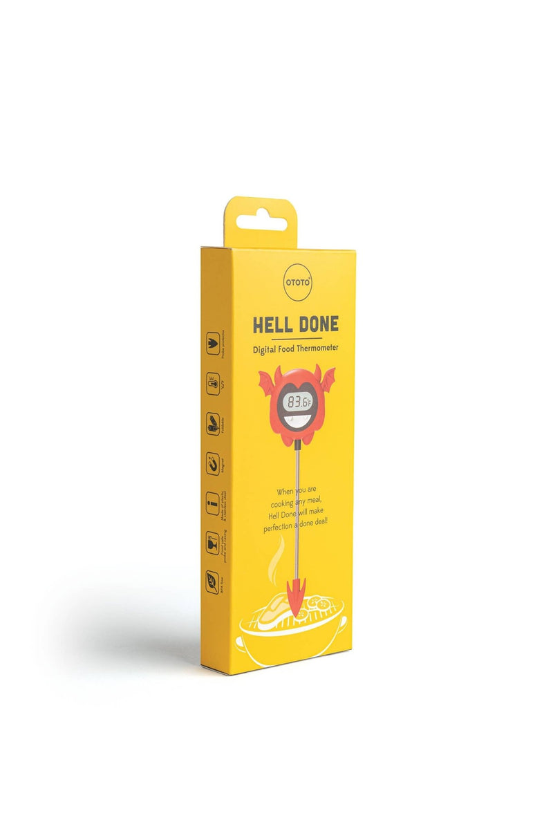 Hell Done Meat Thermometer Kitchen OTOTO  Paper Skyscraper Gift Shop Charlotte