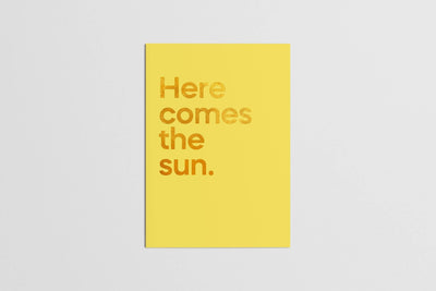 Here Comes The Sun  Say it with Songs  Paper Skyscraper Gift Shop Charlotte