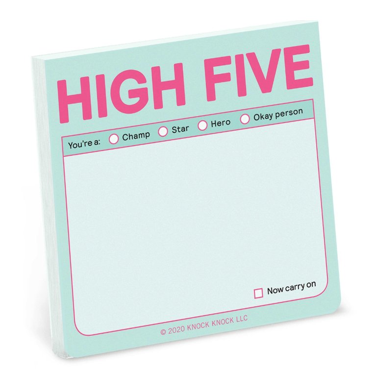 High Five Sticky Notes | Pastel Sticky Notes Knock Knock  Paper Skyscraper Gift Shop Charlotte