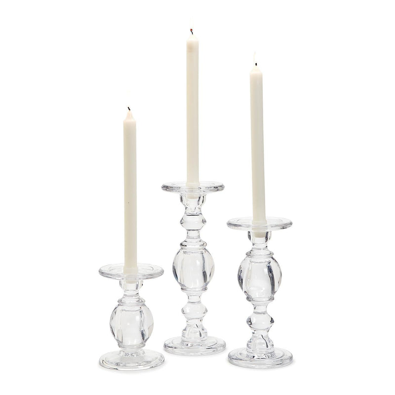 High-Glass Pedestal Candleholder | Large Home Decor Two&