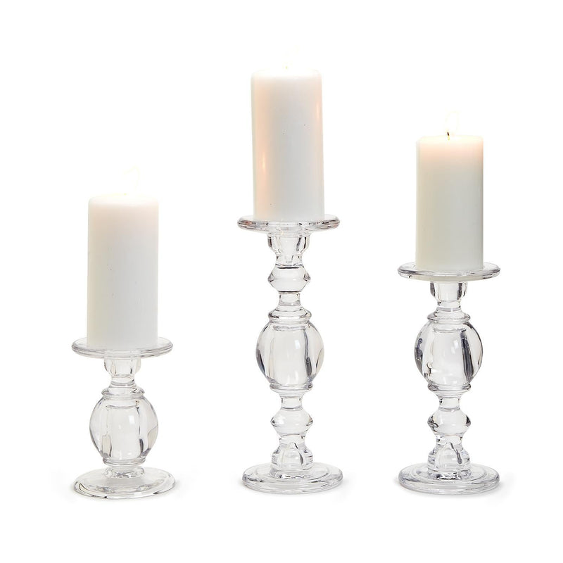 High-Glass Pedestal Candleholder | Large Home Decor Two&