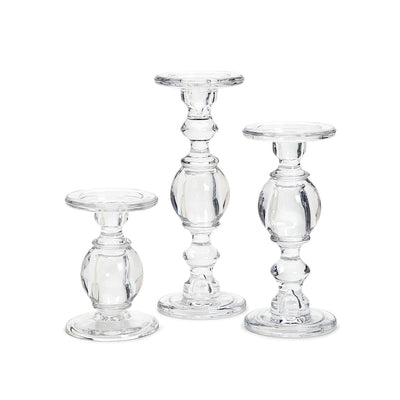 High-Glass Pedestal Candleholder | Large Home Decor Two's Company  Paper Skyscraper Gift Shop Charlotte