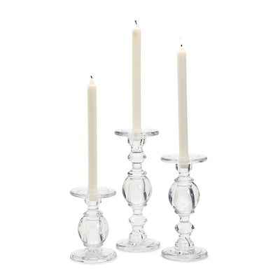 High-Glass Pedestal Candleholder | Medium Home Decor Two's Company  Paper Skyscraper Gift Shop Charlotte