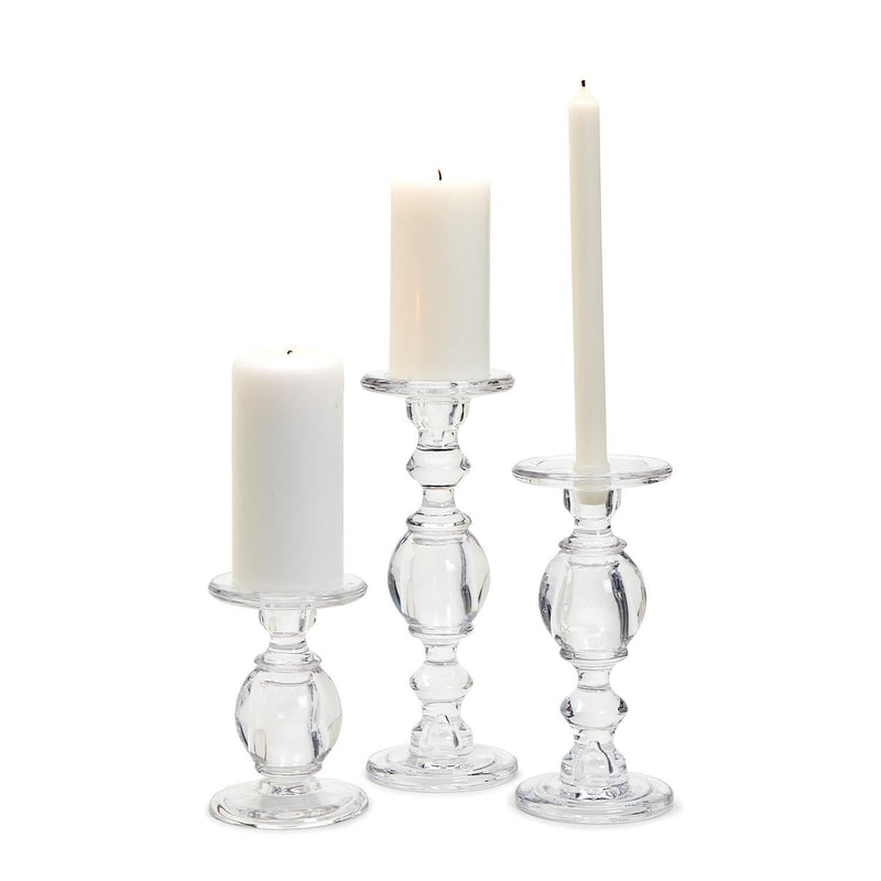 High-Glass Pedestal Candleholder | Small Home Decor Two&