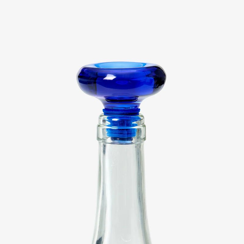 Hobknob Bottle Stopper | Blue Barware Areaware  Paper Skyscraper Gift Shop Charlotte