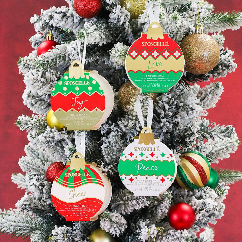 Holiday Ornament Buffer Assorted | Pack Christmas Gift   Spongellé  Paper Skyscraper Gift Shop Charlotte