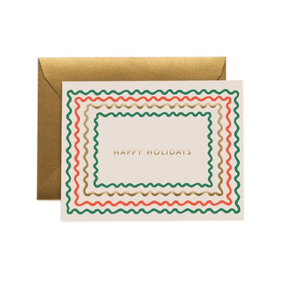 Holiday Ribbon Card Cards Rifle Paper Co  Paper Skyscraper Gift Shop Charlotte