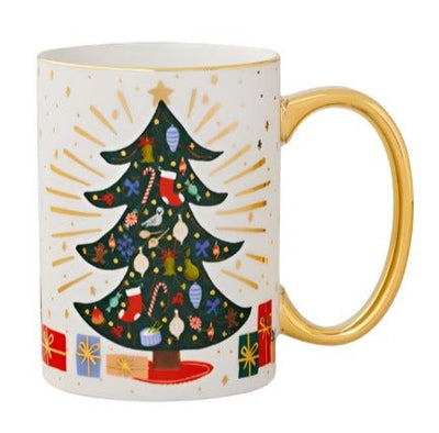 Holiday Tree Porcelain Mug Holiday Rifle Paper Co  Paper Skyscraper Gift Shop Charlotte