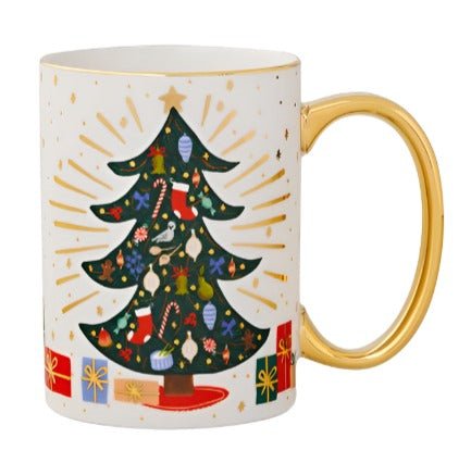 Holiday Tree Porcelain Mug Holiday Rifle Paper Co  Paper Skyscraper Gift Shop Charlotte