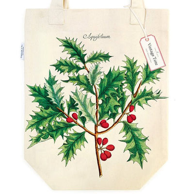 Holly Tote Bag Holiday Cavallini Papers & Co., Inc.  Paper Skyscraper Gift Shop Charlotte