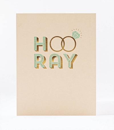 Hooray Rings | Engagement Card Cards Elum Designs  Paper Skyscraper Gift Shop Charlotte