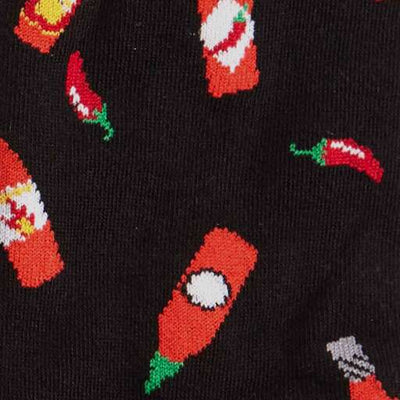 Hot Sauce Men's Crew Socks Socks Sock It to Me  Paper Skyscraper Gift Shop Charlotte