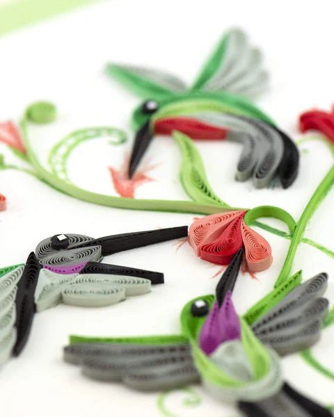 Hummingbird Trio Card Cards Quilling Card  Paper Skyscraper Gift Shop Charlotte