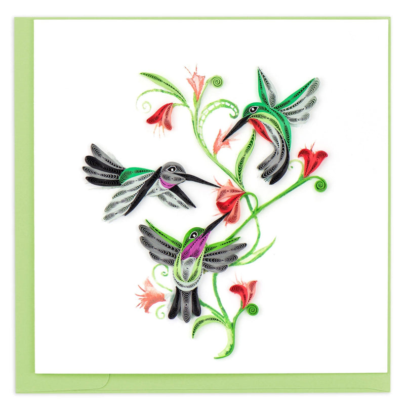 Hummingbird Trio Card Cards Quilling Card  Paper Skyscraper Gift Shop Charlotte