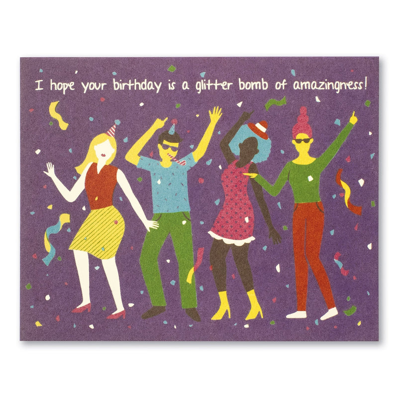 I Hope Your Birthday is a Glitter Bomb of Amazingness | Birthday Card Cards Love Muchly  Paper Skyscraper Gift Shop Charlotte