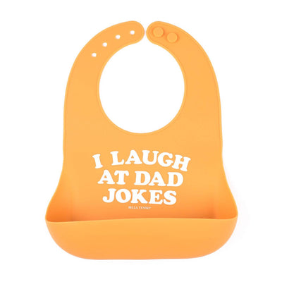 I Laugh at Dad Jokes Wonder Bib  Bella Tunno  Paper Skyscraper Gift Shop Charlotte