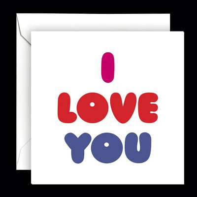 "I LOVE YOU" - Card Quotable Paper Skyscraper Gift Shop Charlotte