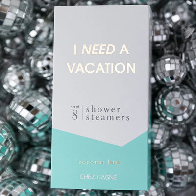 I Need A Vacation Shower Steamers Health & Beauty Chez Gagné  Paper Skyscraper Gift Shop Charlotte