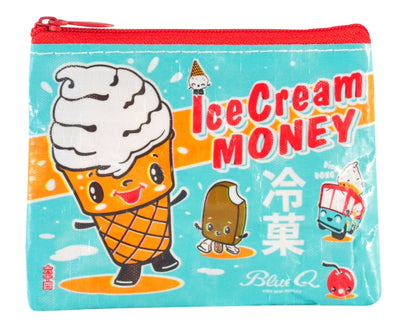 Ice Cream Money | Coin Purse Apparel & Accessories - Wallets & Wristlets Blue Q Paper Skyscraper Gift Shop Charlotte