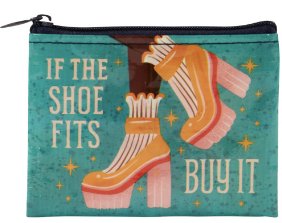 If The Shoe Fits | Coin Purse Apparel & Accessories - Wallets & Wristlets Blue Q Paper Skyscraper Gift Shop Charlotte