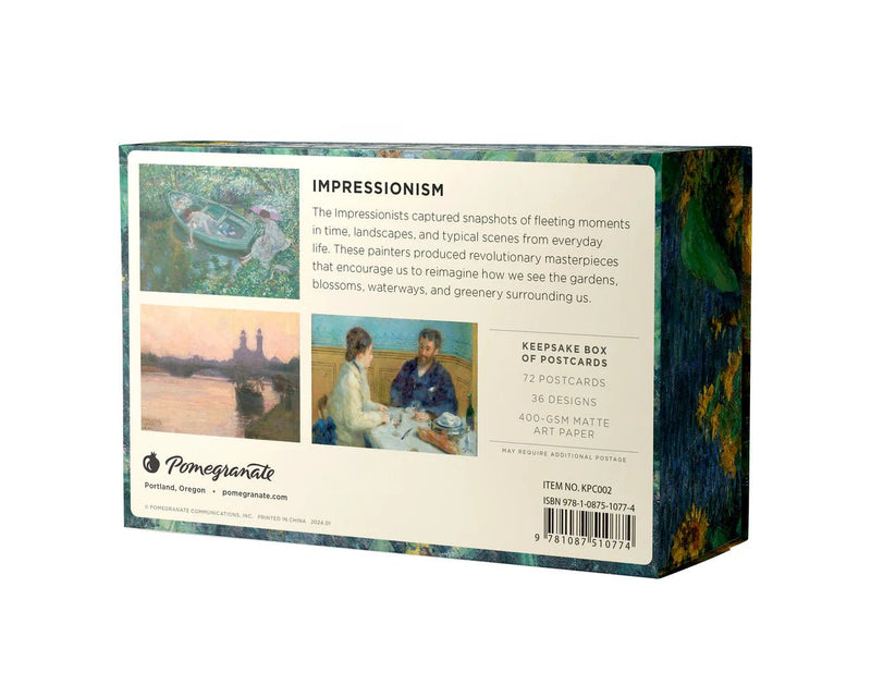 Impressionism Keepsake Boxed Postcards Boxed Cards Pomegranate  Paper Skyscraper Gift Shop Charlotte