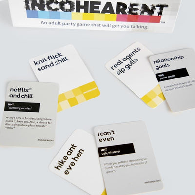 Incohearent | Ages 17+ Adult Games Relatable Games  Paper Skyscraper Gift Shop Charlotte