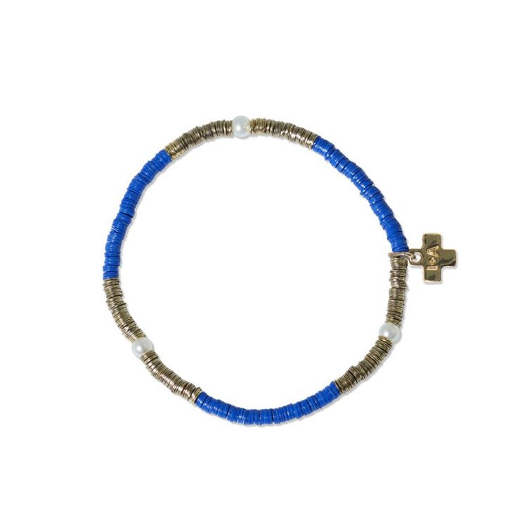 Rory Gold and Pearls Lapis Small Sequin Bracelet Jewelry ink + alloy  Paper Skyscraper Gift Shop Charlotte