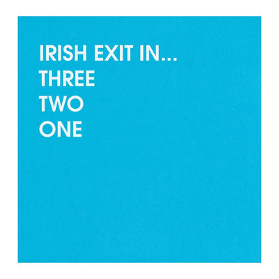 Irish Exit - Paper Napkins Napkins Chez Gagné  Paper Skyscraper Gift Shop Charlotte