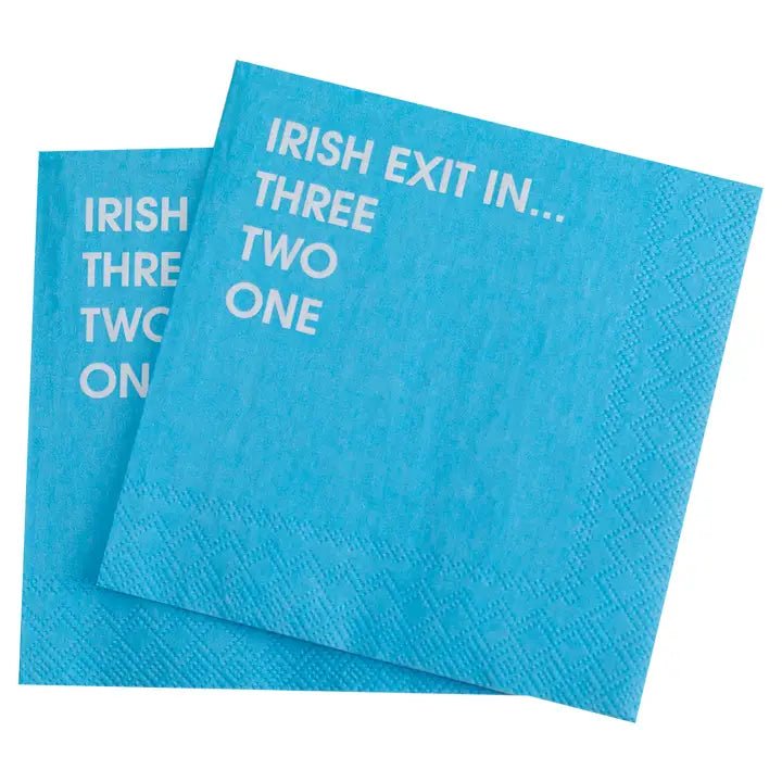 Irish Exit - Paper Napkins Napkins Chez Gagné  Paper Skyscraper Gift Shop Charlotte