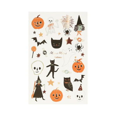 It's Halloween! Temporary Tattoos (2 sheets) Halloween Meri Meri  Paper Skyscraper Gift Shop Charlotte