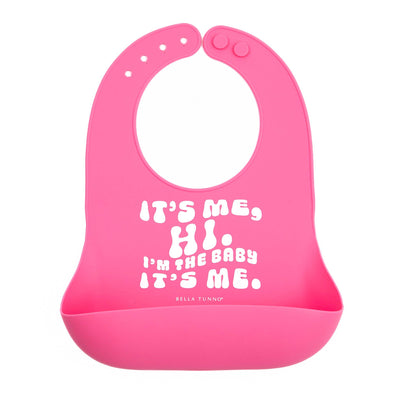 It's Me Hi Wonder Bib: Pink  Bella Tunno  Paper Skyscraper Gift Shop Charlotte