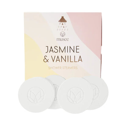 Jasmine & Vanilla Shower Steamers Beauty + Wellness Musee Bath  Paper Skyscraper Gift Shop Charlotte