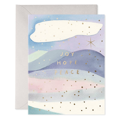 Joy Hope Peace | Holiday Christmas Greeting Card Cards E. Frances Paper  Paper Skyscraper Gift Shop Charlotte