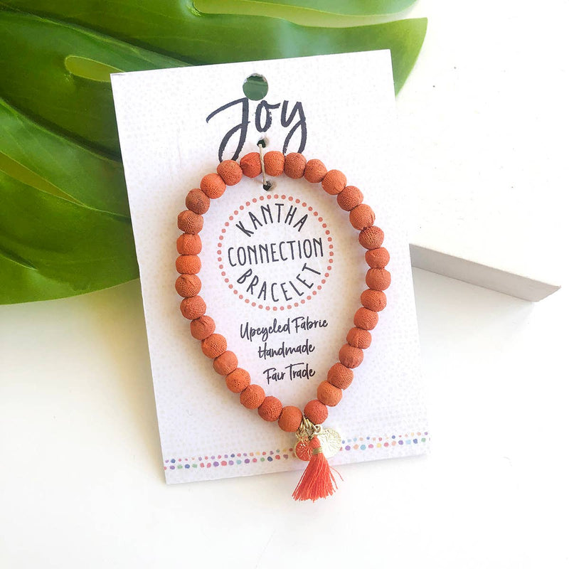 Joy - Kantha Connection Bracelet Jewelry World Finds  Paper Skyscraper Gift Shop Charlotte