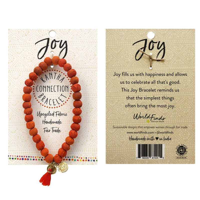 Joy - Kantha Connection Bracelet Jewelry World Finds  Paper Skyscraper Gift Shop Charlotte