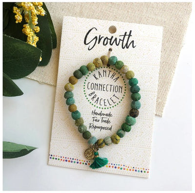 Kantha Connection Bracelet Jewelry World Finds  Paper Skyscraper Gift Shop Charlotte