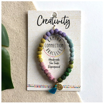 Kantha Connection Bracelet Jewelry WorldFinds Paper Skyscraper Gift Shop Charlotte